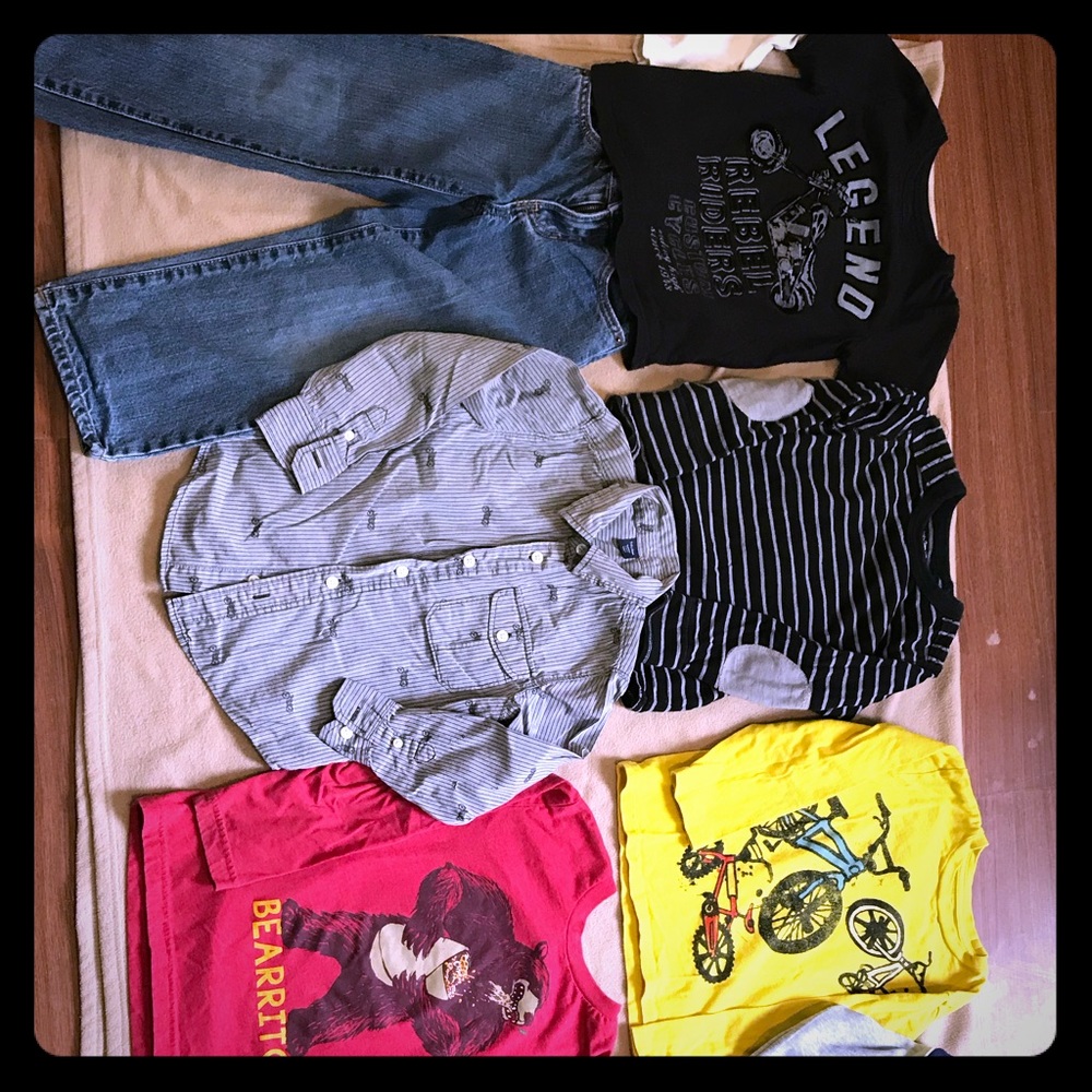 LOT OF NAME BRAND SIZE 4 T boys CLOTHES!